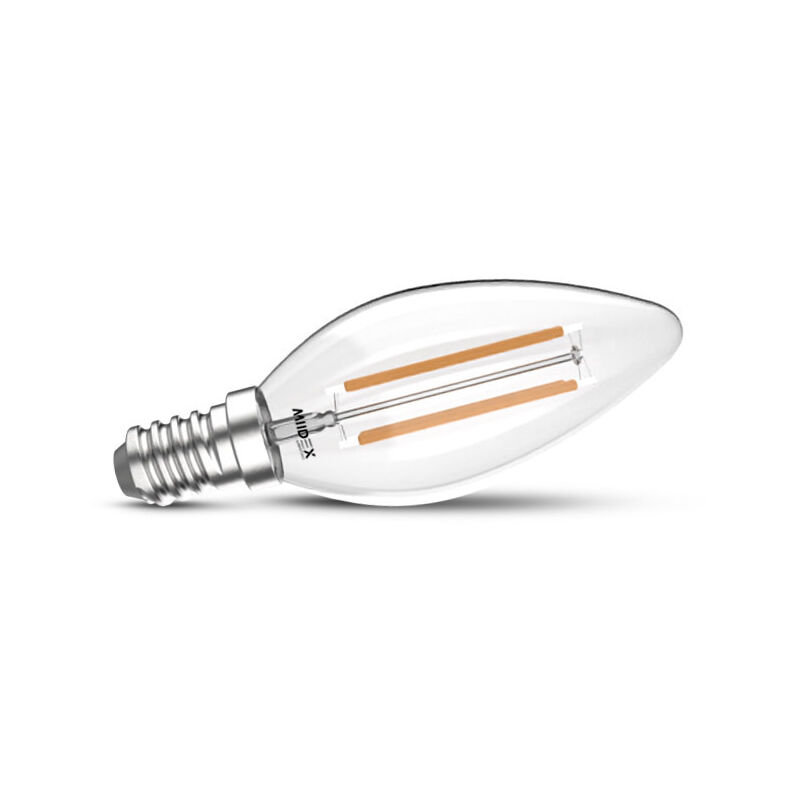 foto del prodotto lampadina led e14 filament flame 4w bianco hot 2700k design vintage economico