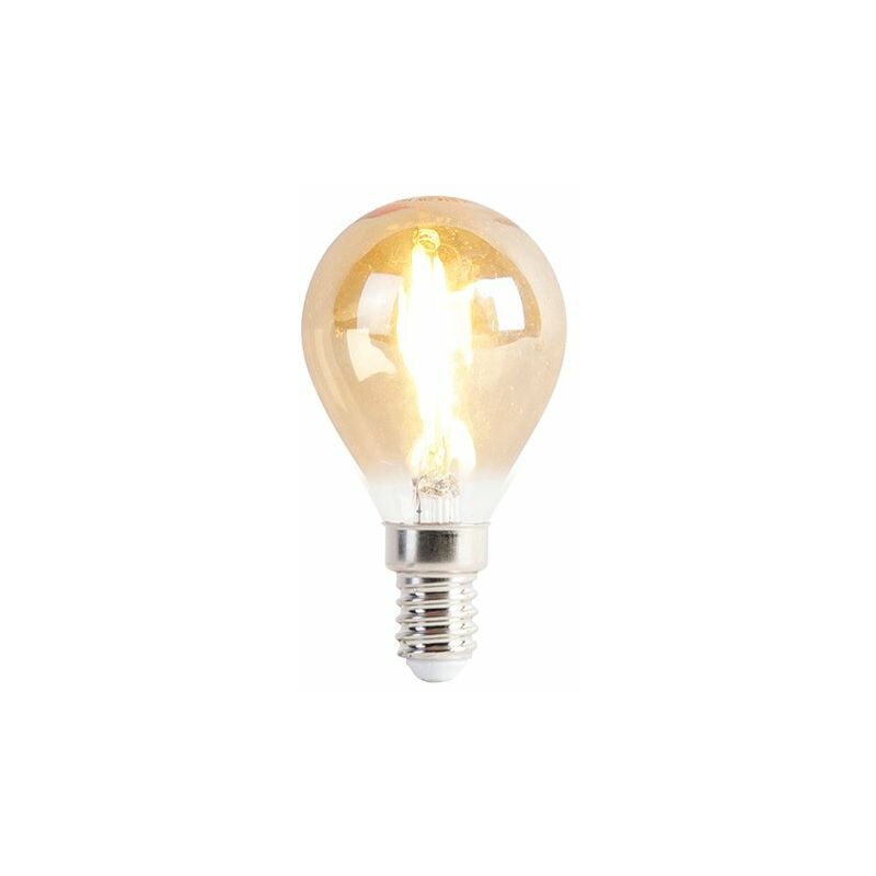 foto del prodotto lampadina led e14 p45 oro 2w 180lm 2100k luedd