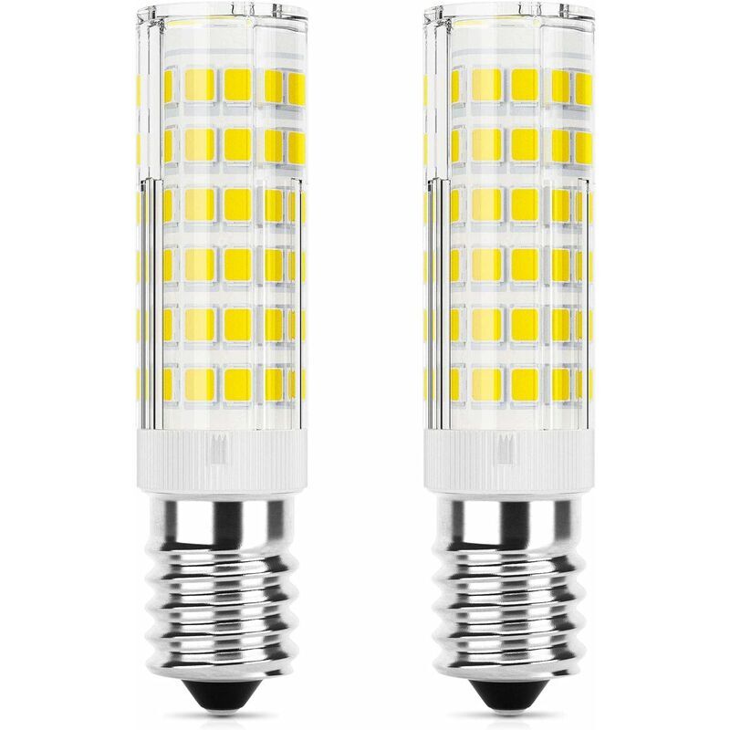 foto del prodotto lampadina led e14 per cappa aspirante, bianco freddo 6500k, non dimmerabile, confezione da 2
