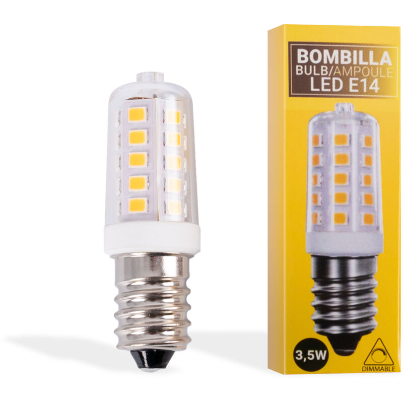 foto del prodotto lampadina led e14 tubolare 220 240v ac 3,5w piccole bianco caldo