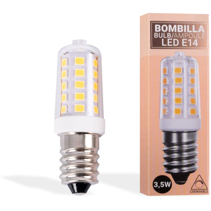 foto del prodotto lampadina led e14 tubolare 220 240v ac 3,5w piccole bianco neutro