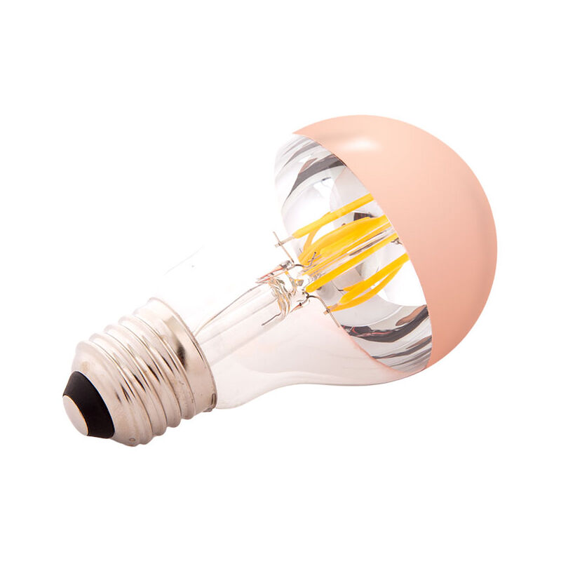 foto del prodotto lampadina led e27 4w 273lm 2000 k filamento a6 riflettore rame 40.000h wr a60 copper 4w ww 