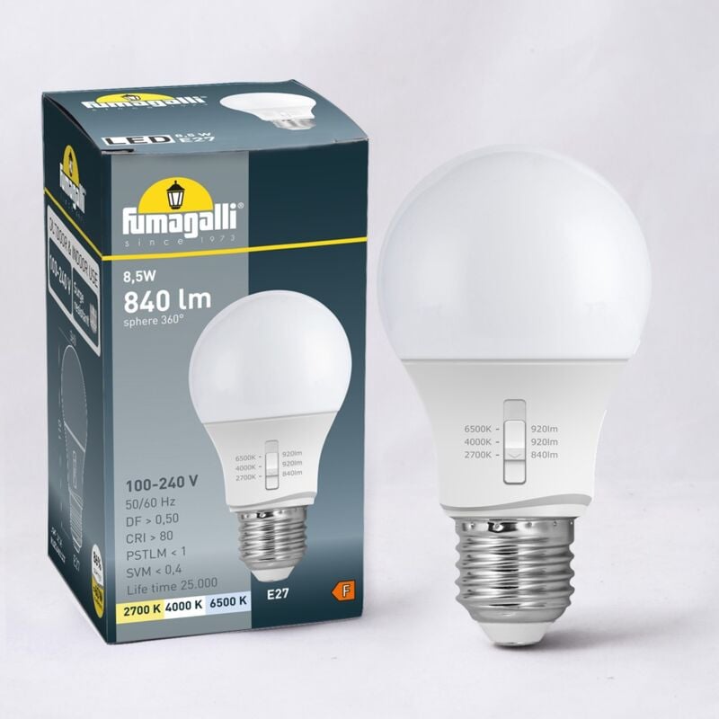 foto del prodotto lampadina led e27 a60 11w cct fumagalli