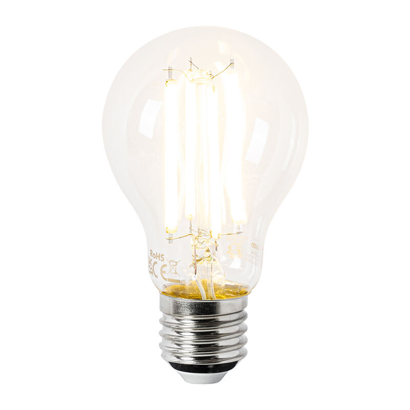 foto del prodotto lampadina led e27 a60 trasparente 3,8w 806lm 2700k luedd