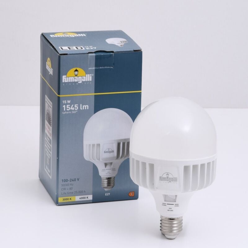 foto del prodotto lampadina led e27 ad alta potenza 15w cct fumagalli 100mm
