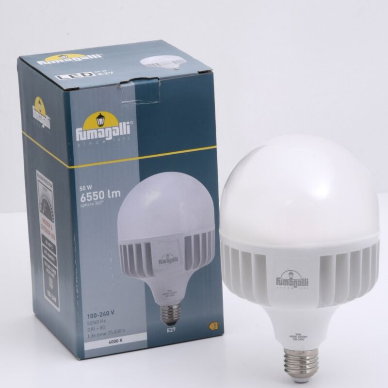 foto del prodotto lampadina led e27 ad alta potenza 50w fumagalli 118mm