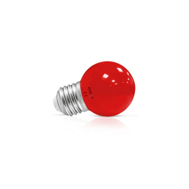 foto del prodotto lampadina led e27 colore lampadina g45 1w rosso