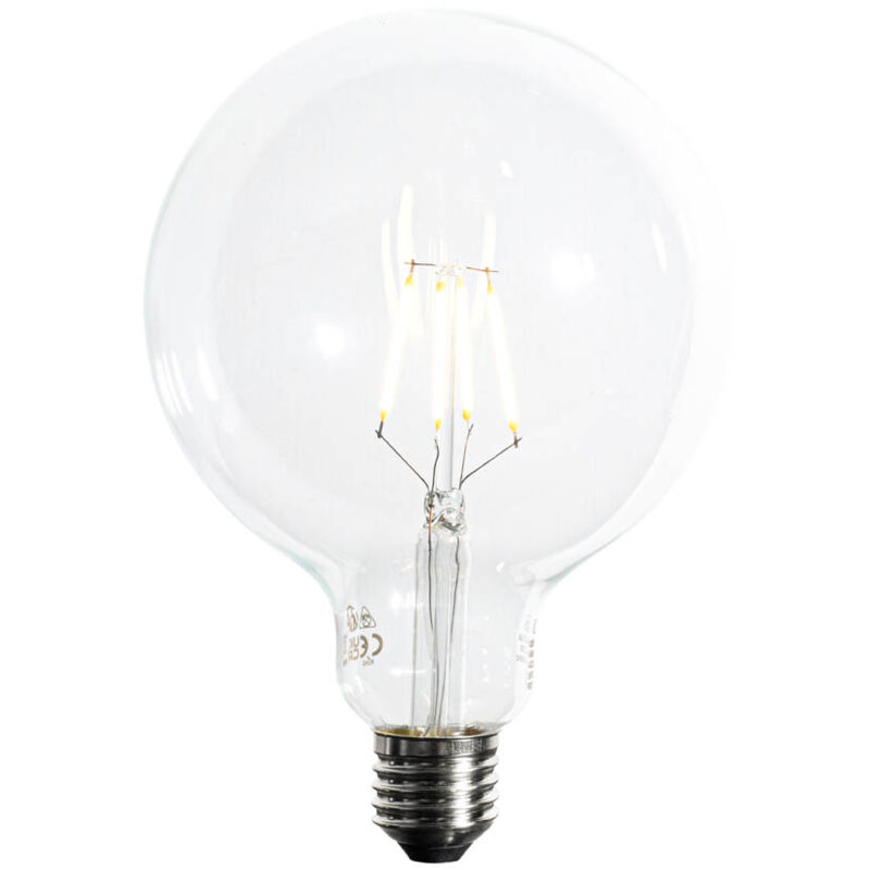 foto del prodotto lampadina led e27 dimmerabile a spirale filamento g125 5w 450lm 2700k luedd