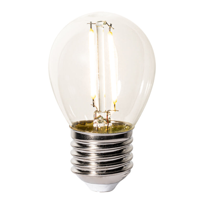 foto del prodotto lampadina led e27 dimmerabile p45 vetro trasparente 3w 250 lm 2200k luedd