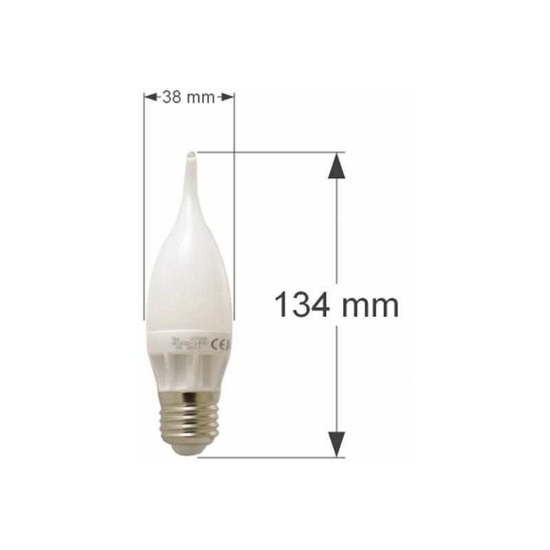 foto del prodotto lampadina led e27 flame c30 soffiare 5w 400lm 270 bianco caldo 2700k