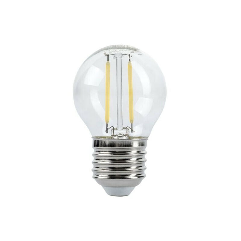 foto del prodotto lampadina led e27 g45 2w 250lm 25w 300 ip20 bianco caldo 2700k