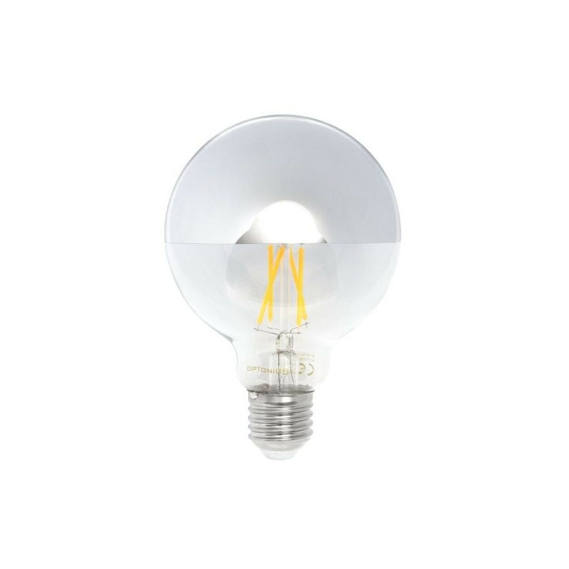 foto del prodotto lampadina led e27 g95 7w 800lm 53w 180 95mm ip20 bianco caldo 2700k