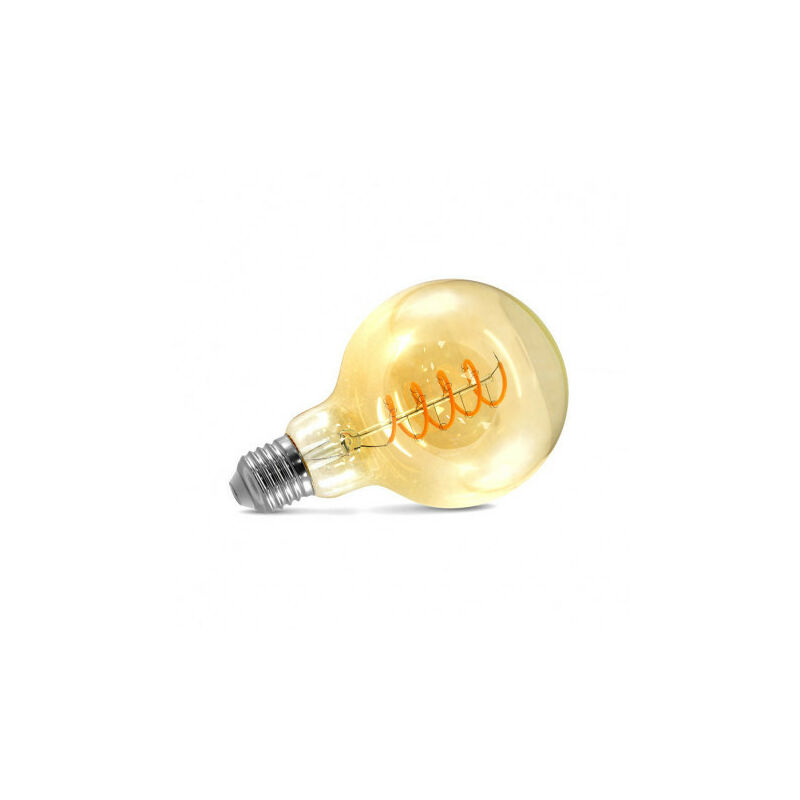 foto del prodotto lampadina led e27 g95 filamento spirale 4w 250lm 360 bianco hot 2700k