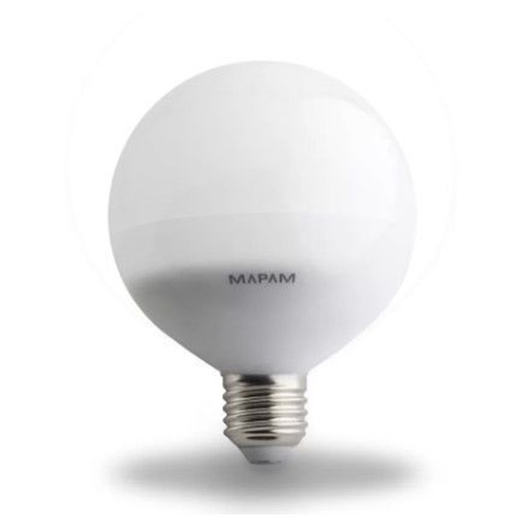 foto del prodotto lampadina led e27 globo g120 16w attacco grande luce fredda 6500k palla sfera 00203 trade shop traesio