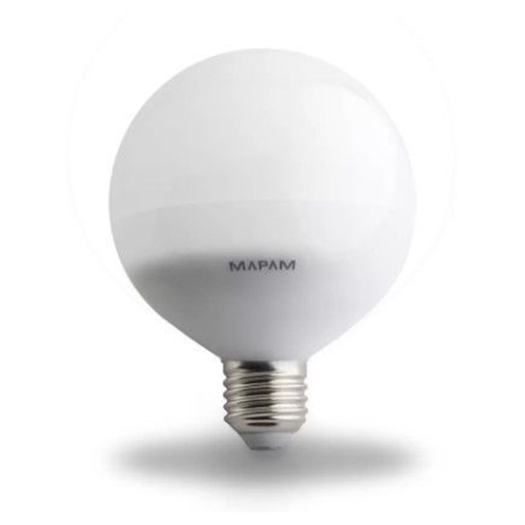 foto del prodotto lampadina led e27 globo g95 12w attacco grande luce calda 3000k basso consumo 00173 trade shop traesio