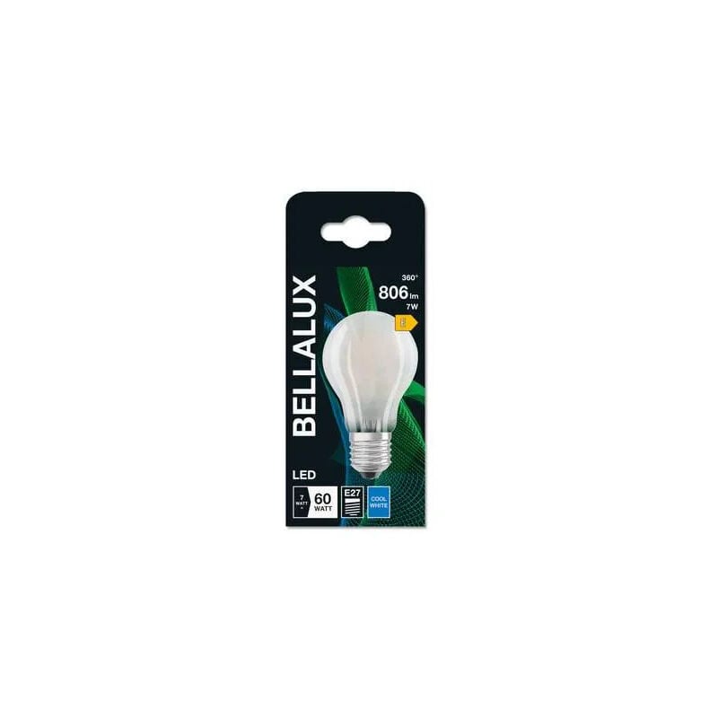 foto del prodotto lampadina led e27 smerigliata standard, 6,5w, bianco freddo.