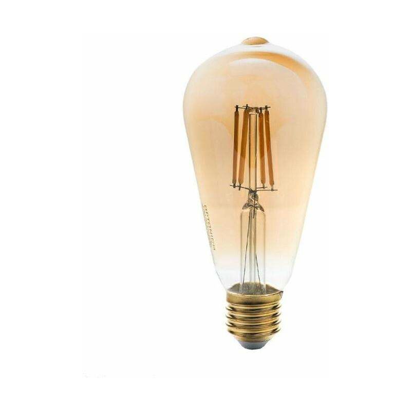 foto del prodotto lampadina led e27 st64 da 8w equivalenti a 47w bianco caldo 2500k