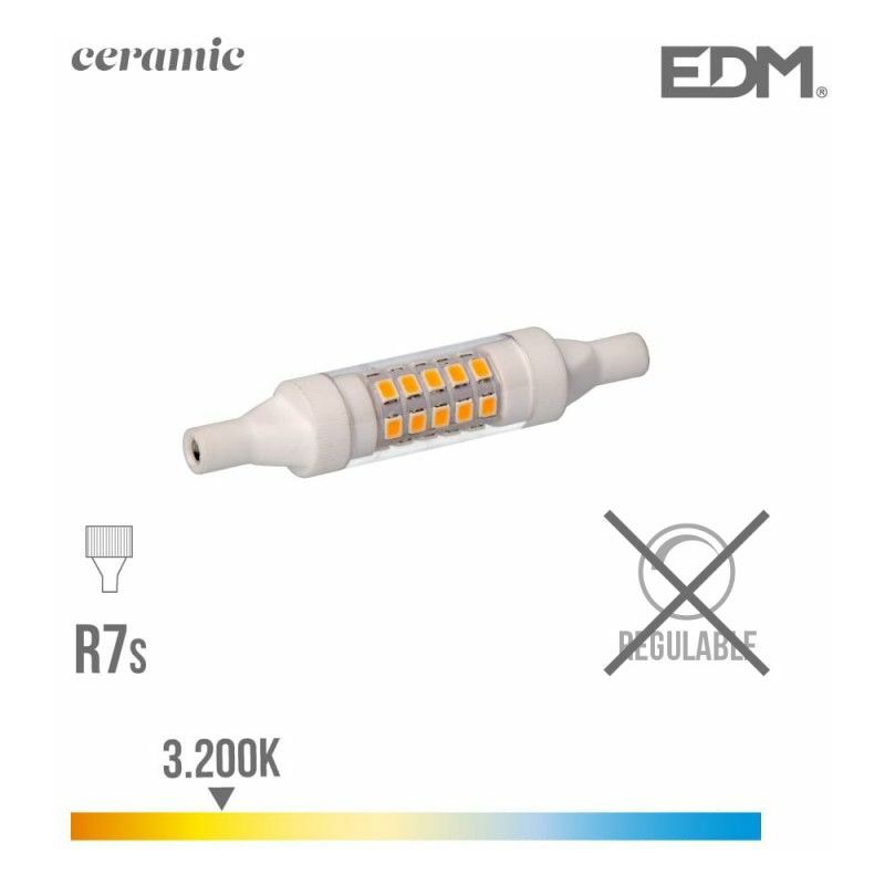 foto del prodotto lampadina led edm 98980 e 5,5 w 45 w 55 w r7s 600 lm 720 lm 1,5 x 7,8 cm 1,5 x 7,8 cm lineare 3200 k 