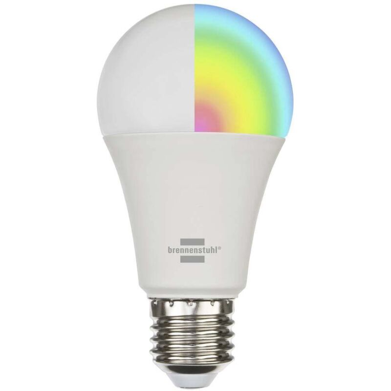 foto del prodotto lampadina led erp f a g smart connect e27 bianco freddo, bianco caldo, rgb brennenstuhl