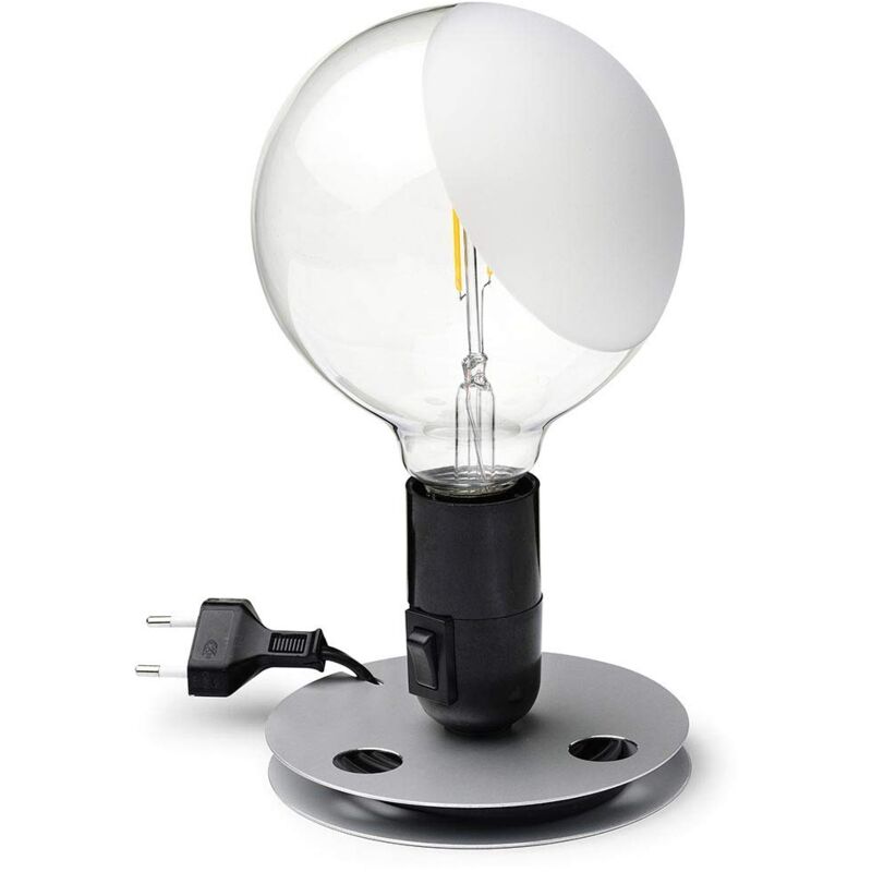 foto del prodotto lampadina led eu nro, alluminio, nero, 12,5 x 24 cm flos