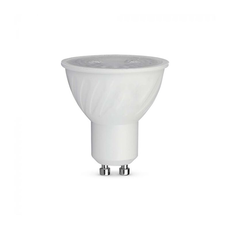 foto del prodotto lampadina led faretto gu10 6w 38 con copertura trasparente luce 3000k 211891 v tac