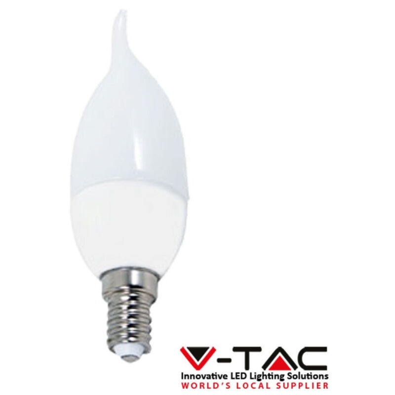 foto del prodotto lampadina led fiamma e14 4w luce fredda vt 1818tp lampada illuminazione 4354 trade shop traesio