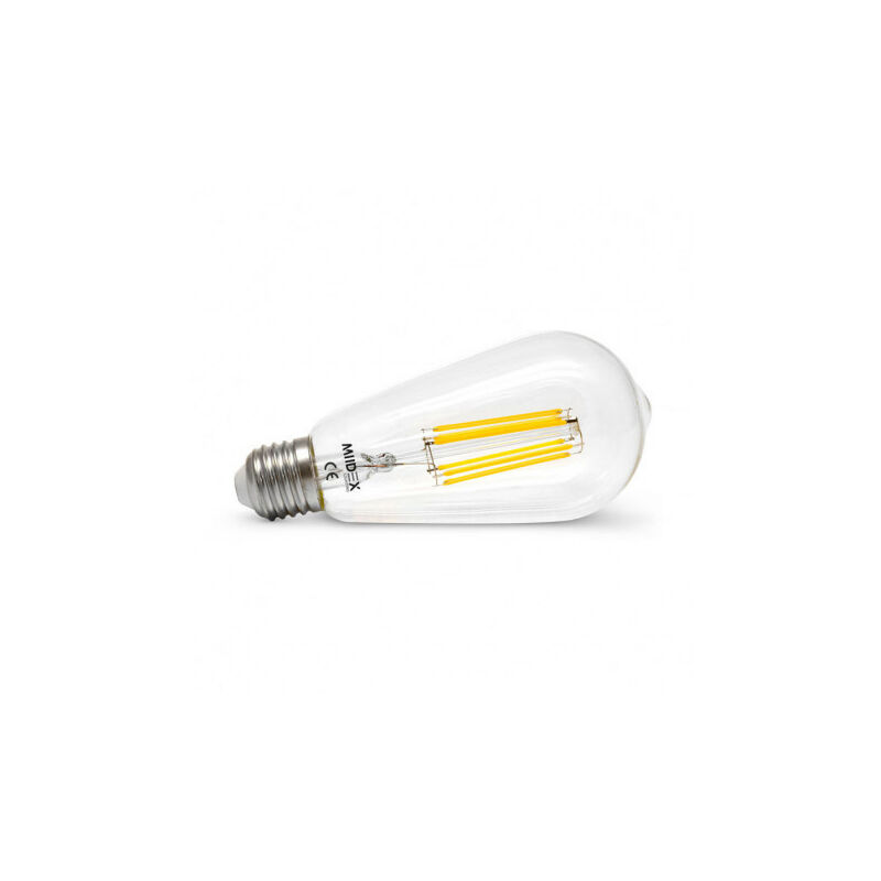 foto del prodotto lampadina led filament e27 dimmerabile ac220 240v 8w 1000lm 300 ip20 64mm bianco hot 2700k