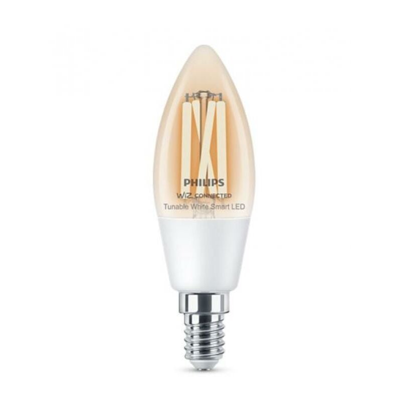 foto del prodotto lampadina led filamente philips consumer 37206100 929003017621 e14 4,9w 2700 6500k wiz connected