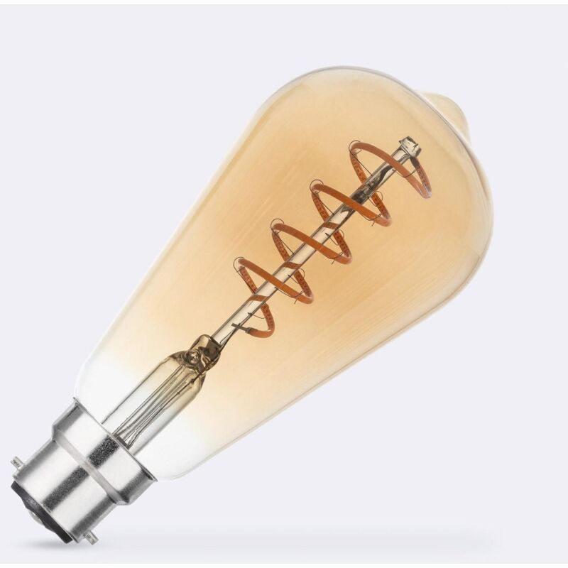foto del prodotto lampadina led filamento b22 4w 300 lm st64 con sensore di movimento no flicker 2200k super caldo