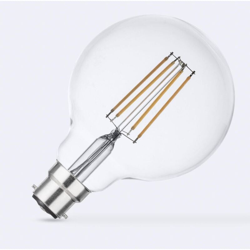 foto del prodotto lampadina led filamento b22 6w 806 lm g95 bianco naturale no flicker 4000k