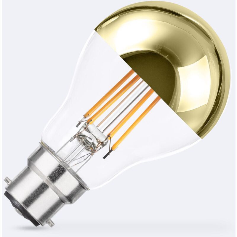 foto del prodotto lampadina led filamento b22 8w 800 lm a60 gold reflect no flicker 2200k super caldo