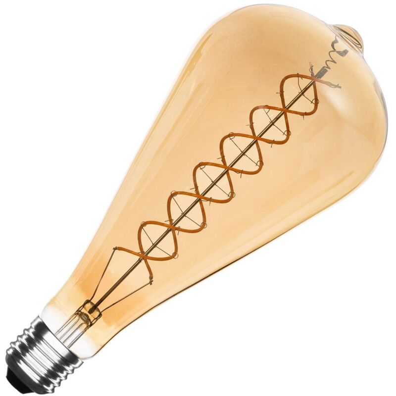 foto del prodotto lampadina led filamento e27 8w 800 lm st115 ambra no flicker 2200k super caldo