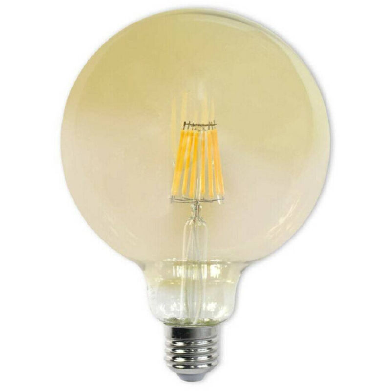 foto del prodotto lampadina led filamento vintage 12 w e27 ambrato globo g125 luce calda g125 o12c trade shop traesio