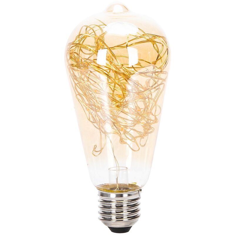 foto del prodotto lampadina led filo di rame e27 st64 1,2w decorativa bianco caldo 1800k aigostar