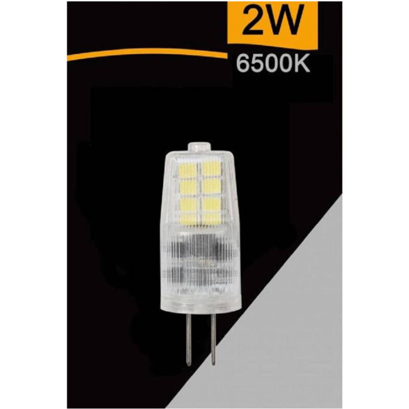 foto del prodotto lampadina led g4 ac dc 12v 2 w 200 lumen luce 4000k 3000k 6500k spardc g4 2w ce3 bianco freddo trade shop traesio