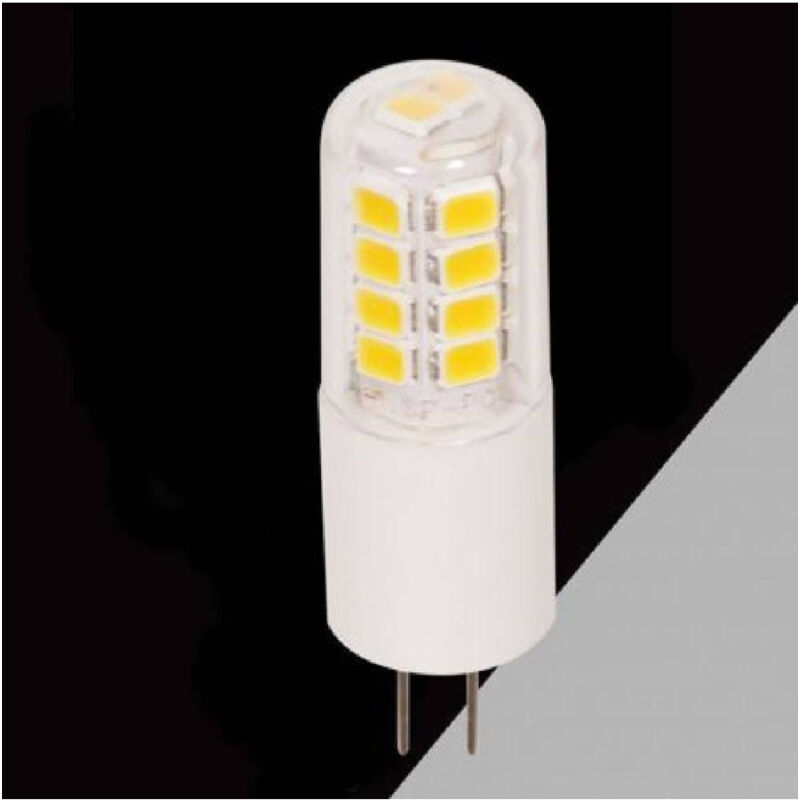foto del prodotto lampadina led g4 ac dc 12v 3 watt 360 lm luce 6500k 3000k 4000k spardc g4 3w 002 bianco caldo trade shop traesio