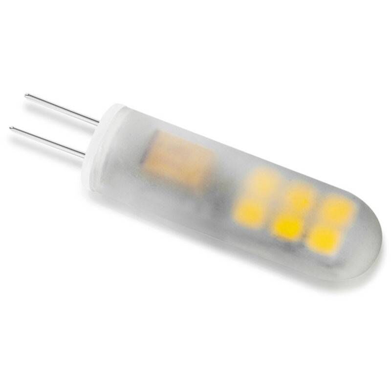 foto del prodotto lampadina led g4 bi pin 2w 6500k cri 80 12v dc ac bianco freddo
