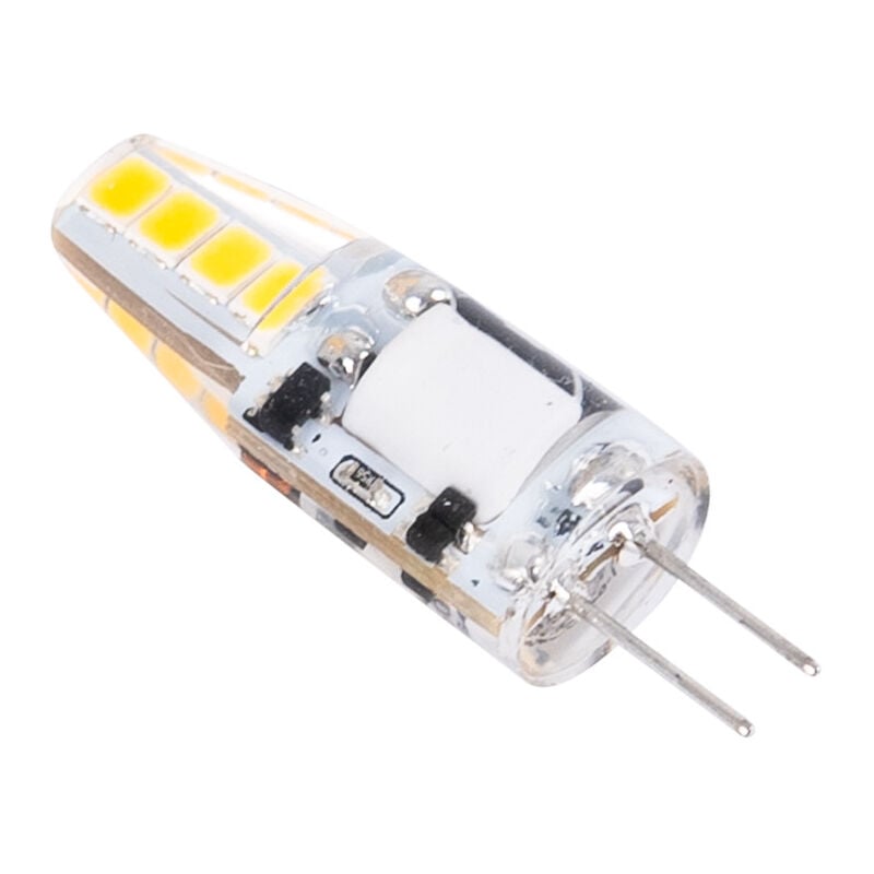 foto del prodotto lampadina led g4 bispina siliconata 12v ac dc 2w bianco freddo