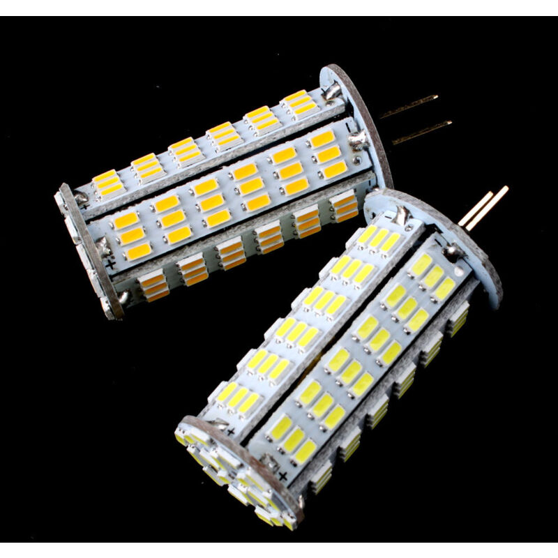 foto del prodotto lampadina led g4 spot 5,5 w 120 smd 3528 bianco caldo auto dc 12 v