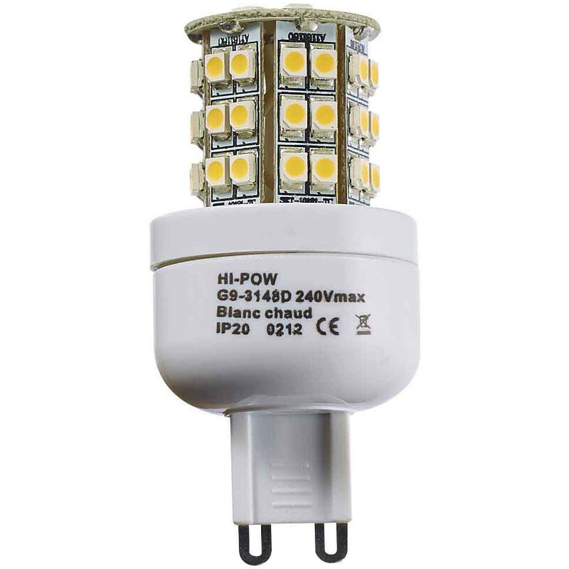 foto del prodotto lampadina led g9 48 smd 5050 3w 250 320lm 360 ip20 bianco hot