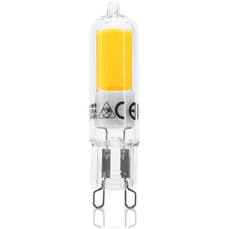 foto del prodotto lampadina led g9 a capsula 4w cob in vetro trasparente bianco freddo 6500k aigostar