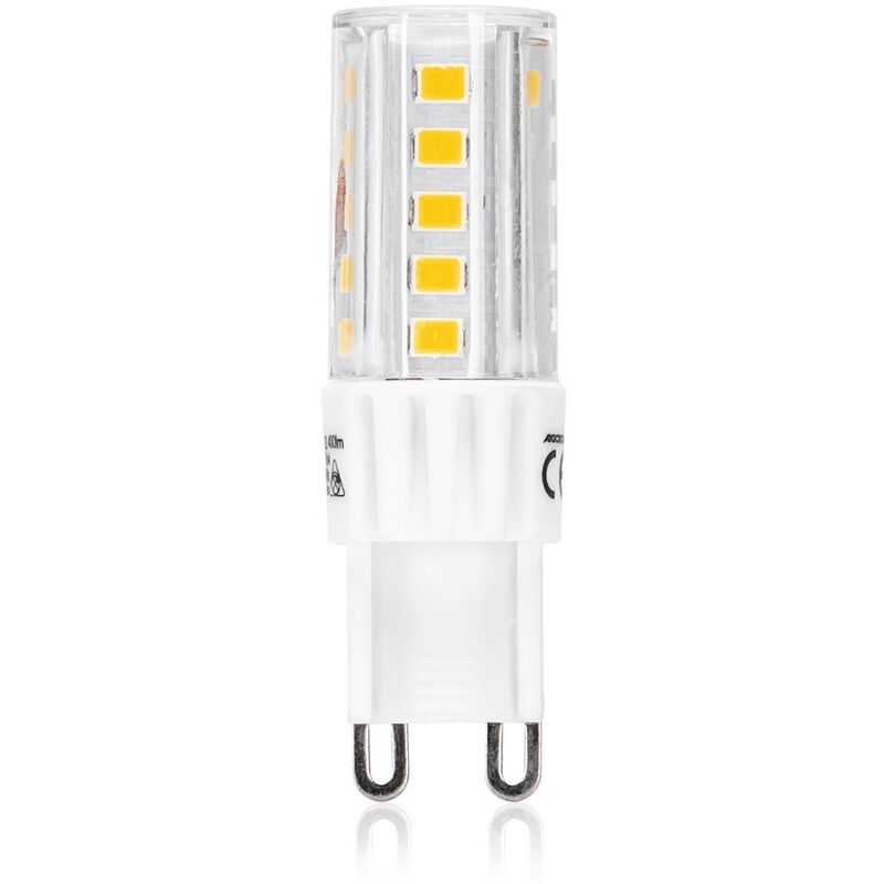 foto del prodotto lampadina led g9 a capsula 4w smd trasparente bianco caldo 3000k aigostar