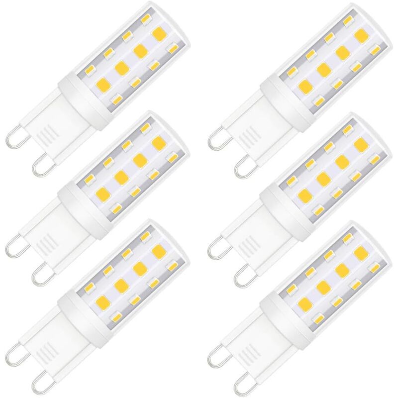 foto del prodotto lampadina led g9 equivalente a 40 w, luce diurna, dimmerabile confezione da 6