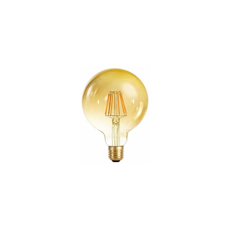 foto del prodotto lampadina led g95 e27 6w 2000k caramello