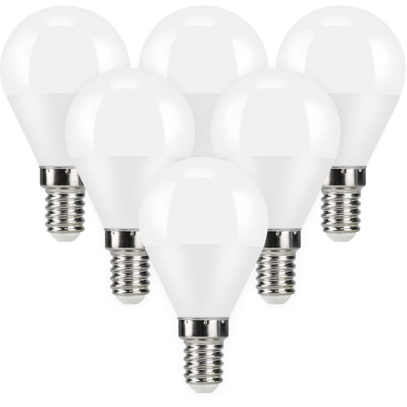 foto del prodotto lampadina led gbly e14 bianco caldo set di 6 lampadine 5 w p45 lampadina globo 2700 k bianco caldo in bianco lampada a risparmio energetico non