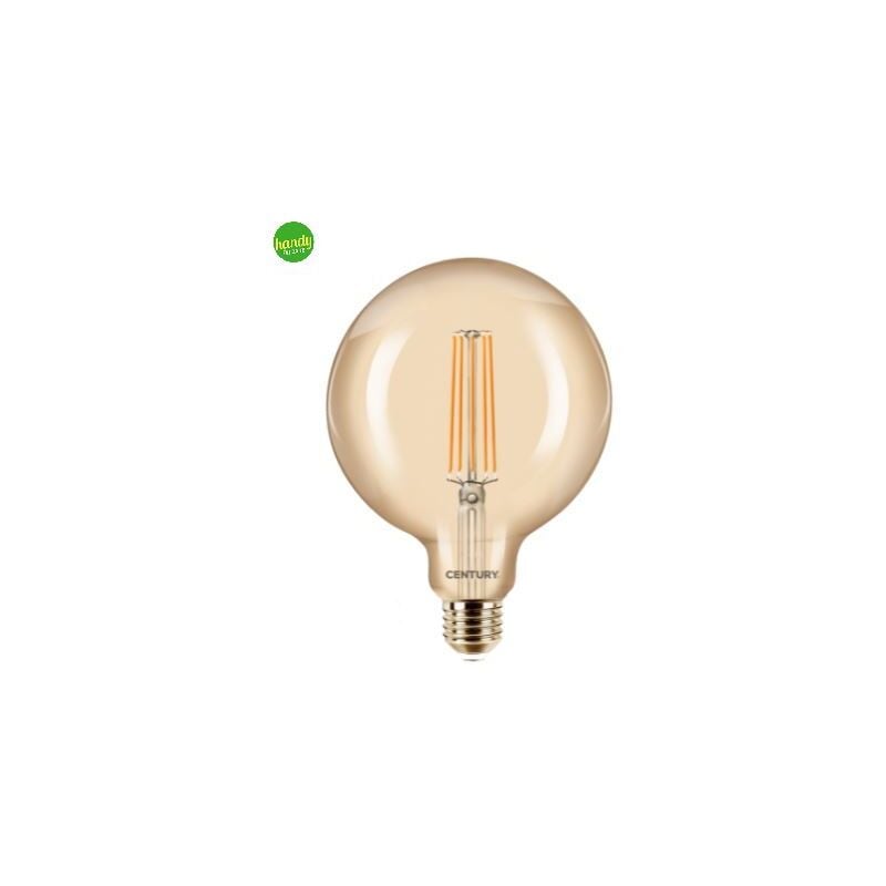 foto del prodotto lampadina led globo century incanto epoca ambra 8 w 50 w e27 2.200 k 