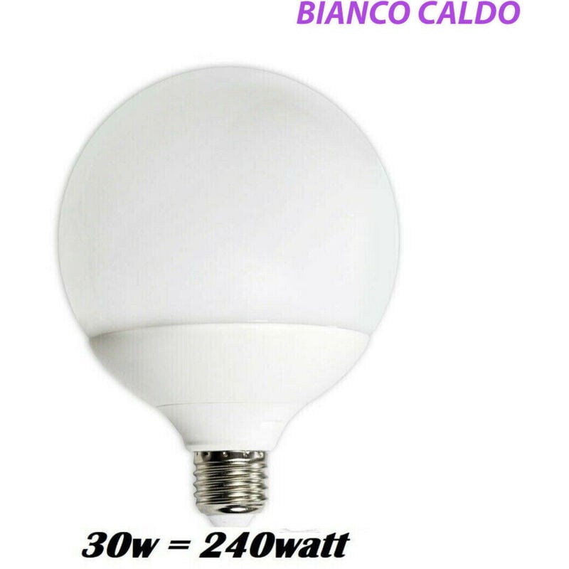 foto del prodotto lampadina led globo e27 30w luce calda 2700k maxi sfera g125 dr