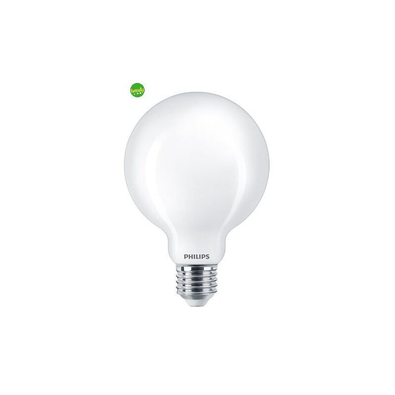foto del prodotto lampadina led globo philips satinata 7 w 60 w e27 2.700k