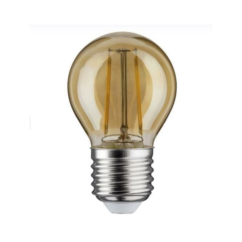foto del prodotto lampadina led goccia paulmann e27 2,6w 2500k vetro oro 28710