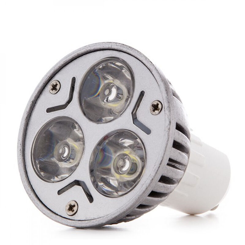 foto del prodotto lampadina led gu10 3w 281lm 2700 k 40.000h jl gu10 3x1w a ww 